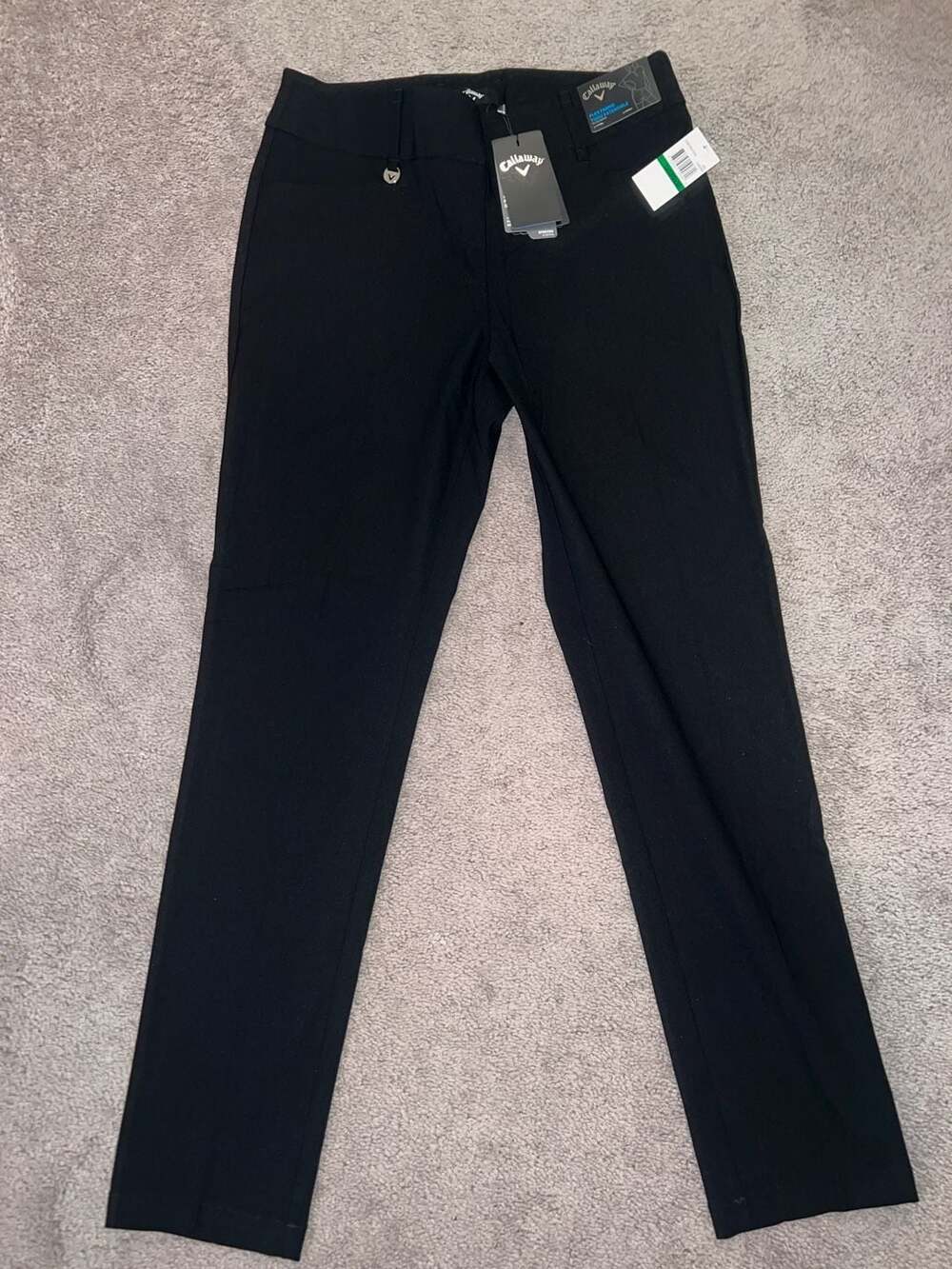 Callaway Women's Stretch Flex Fabric Golf Pants Black Size Lx32